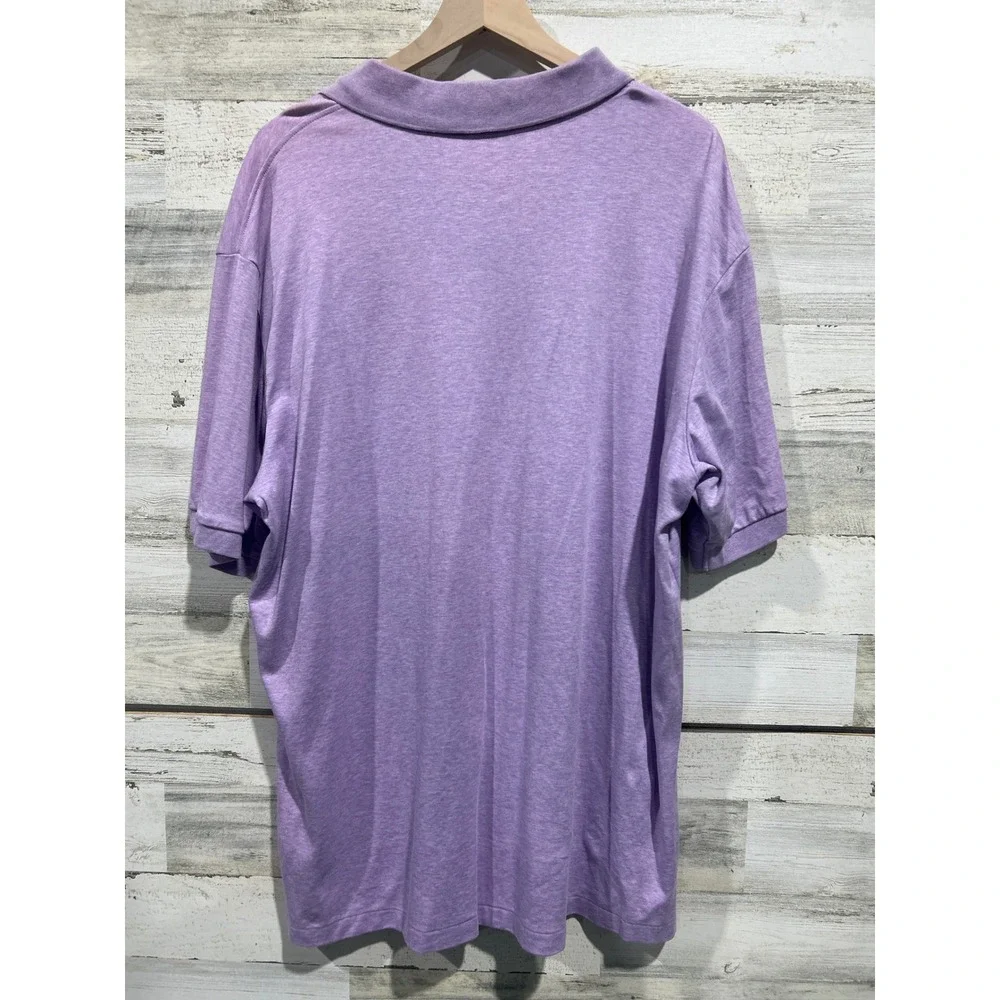 Polo Ralph Lauren Polo Shirt Mens XLT Purple Cotton Mesh Pony Logo Preppy EUC